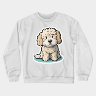 White Puppy Crewneck Sweatshirt